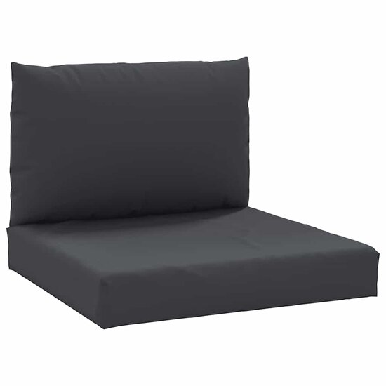 Palletkussens 2 St Stof 1 Zwart