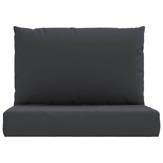 Palletkussens 2 St Stof 1 Zwart