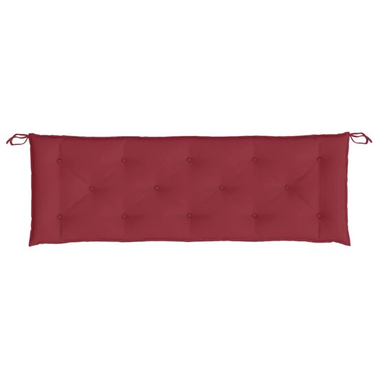 Tuinbankkussen Oxford Stof 150 x 50 x 7 cm Wijnrood