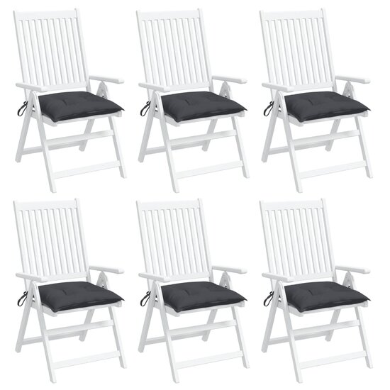 Stoelkussens Oxford Stof Kleurig 6 40 x 40 x 7 cm Antraciet