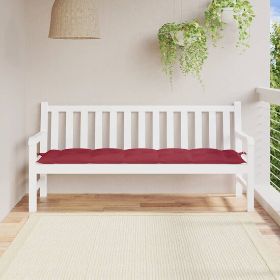 Tuinbankkussen Oxford Stof 180 x 50 x 7 cm Wijnrood