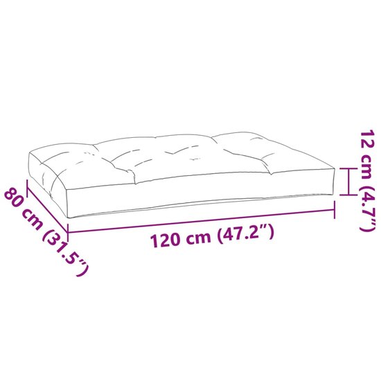 Palletkussens Stof Bladpatroon