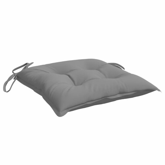 Stoelkussens 2 st 50x50x7 cm oxford stof grijs