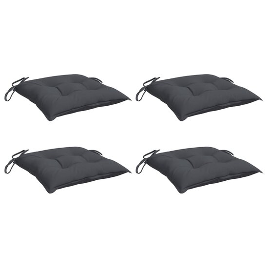 Stoelkussens Oxford Stof Kleurig 4 50 x 50 x 7 cm Antraciet