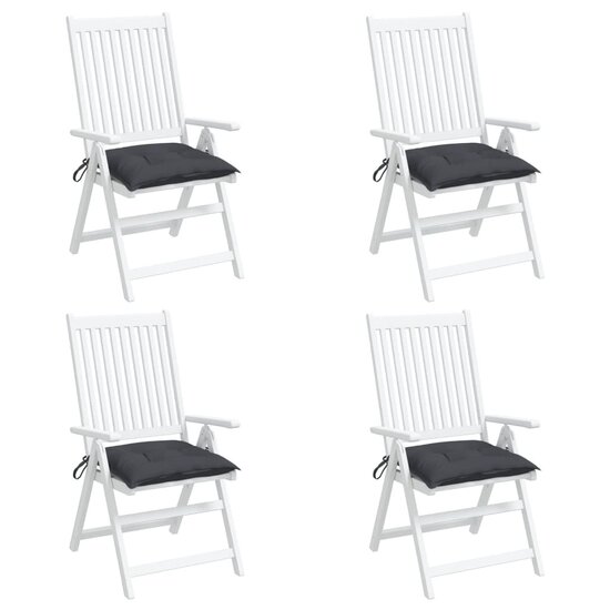 Stoelkussens Oxford Stof Kleurig 4 50 x 50 x 7 cm Antraciet
