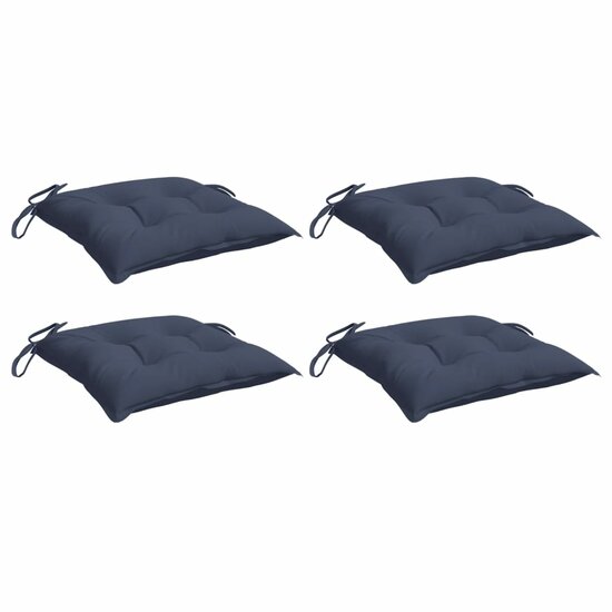 Stoelkussens Oxford Stof 4 50 x 50 x 7 cm Marineblauw