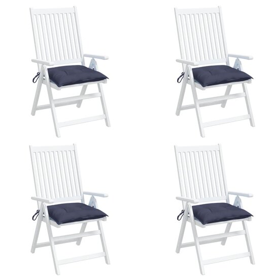 Stoelkussens Oxford Stof 4 50 x 50 x 7 cm Marineblauw