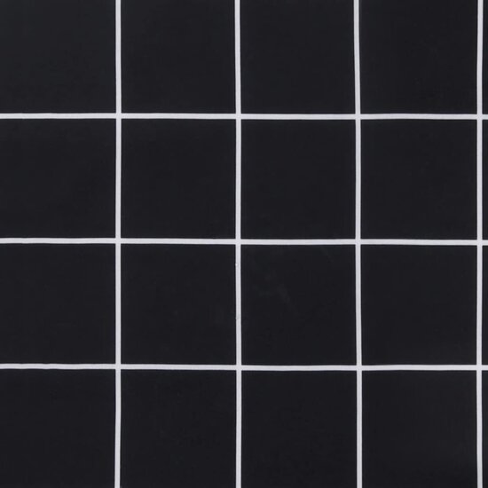 Stoelkussens Lage Rug Ruitpatroon Oxford Stof Zwart 4 Zwart ruitpatroon
