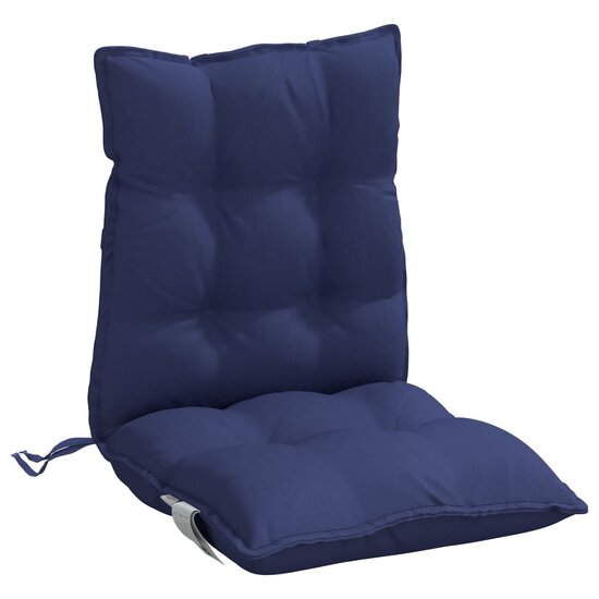 Stoelkussens Lage Rug Oxford Stof 2 Marineblauw