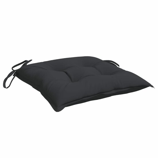 Stoelkussens Oxford Stof 2 40 x 40 x 7 cm Zwart