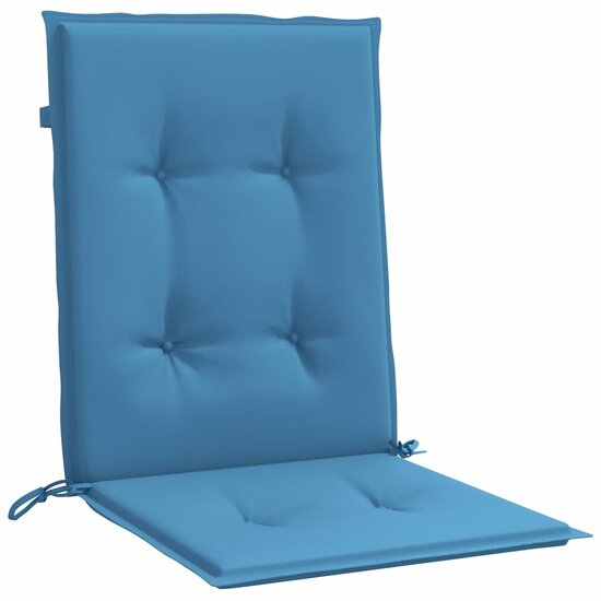 Stoelkussens Lage Rug Stof Gem&ecirc;leerd Blauw 4 100 x 50 x 4 cm blauw mix