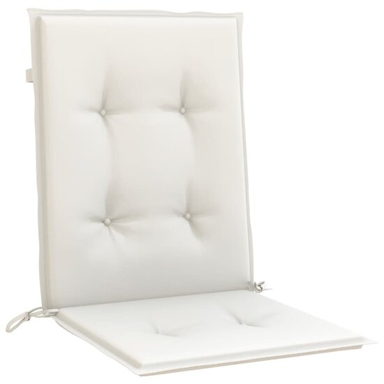 Stoelkussens Lage Rug Stof Gem&ecirc;leerd Cr&egrave;me 2 100 x 50 x 4 cm cr&egrave;me mix