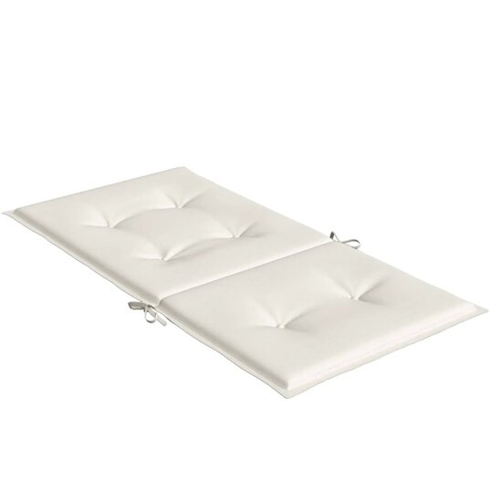 Stoelkussens Lage Rug Stof Gem&ecirc;leerd Cr&egrave;me 2 100 x 50 x 4 cm cr&egrave;me mix