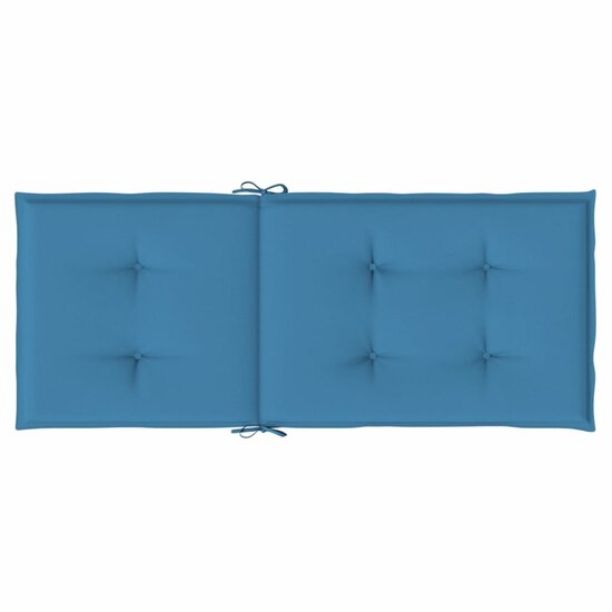 Stoelkussens Hoge Rug Stof Gem&ecirc;leerd Blauw 6 120 x 50 x 4 cm blauw mix