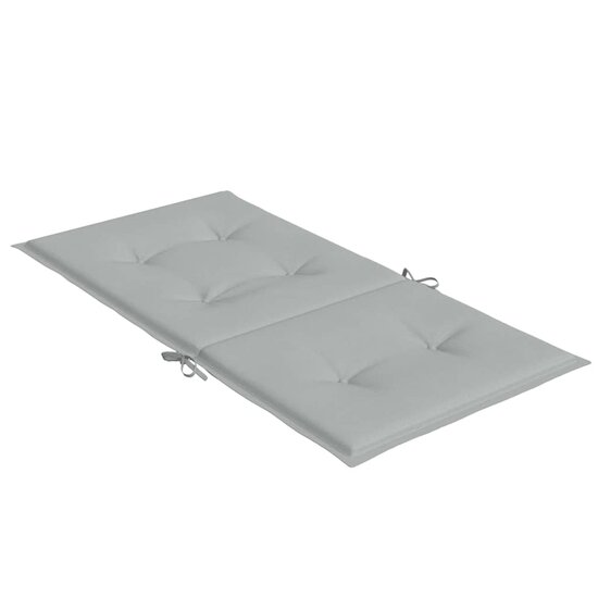 Stoelkussens Lage Rug Stof Lichtgrijs 2 100 x 50 x 4 cm lichtgrijs mix