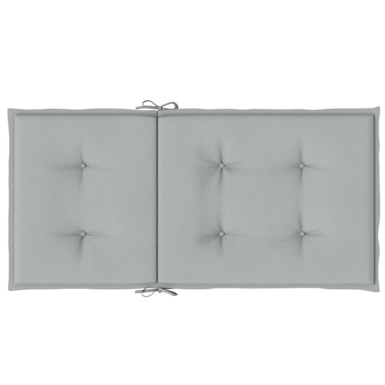 Stoelkussens Lage Rug Stof Lichtgrijs 2 100 x 50 x 4 cm lichtgrijs mix