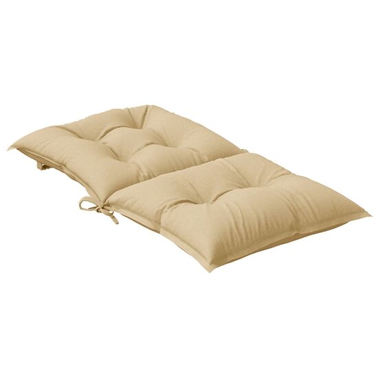 Stoelkussens Lage Rug Stof Gem&ecirc;leerd Beige 6 100 x 50 x 7 cm beige mix