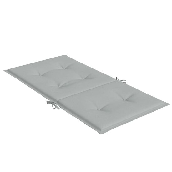 Stoelkussens Lage Rug Stof Lichtgrijs 6 100 x 50 x 4 cm lichtgrijs mix