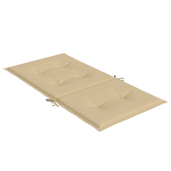 Stoelkussens Lage Rug Stof Gem&ecirc;leerd Beige 6 100 x 50 x 4 cm beige mix