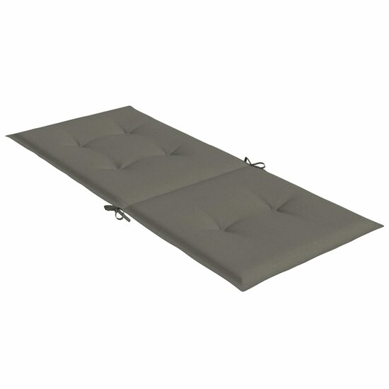 Stoelkussens Hoge Rug Stof Donkergrijs 4 120 x 50 x 4 cm donkergrijs mix