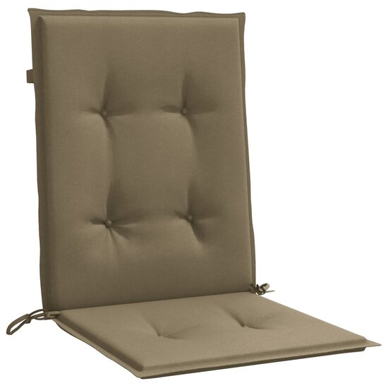 Stoelkussens Lage Rug Stof Gem&ecirc;leerd Taupe 6 100 x 50 x 4 cm taupe mix
