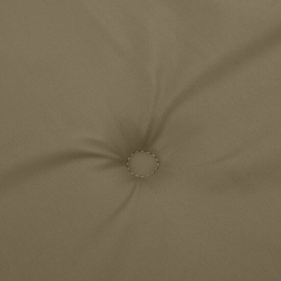 Stoelkussens Lage Rug Stof Gem&ecirc;leerd Taupe 6 100 x 50 x 4 cm taupe mix