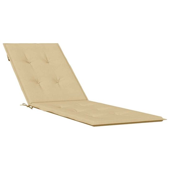 Terrasstoelkussen (75+105) X 50 X 4 Cm Stof Gem&ecirc;leerd Beige beige mix