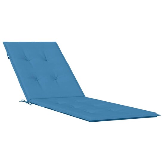 Terrasstoelkussen (75+105)X50X3 Cm Stof Gem&ecirc;leerd Blauw blauw mix
