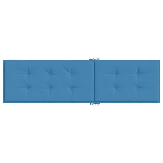 Terrasstoelkussen (75+105)X50X3 Cm Stof Gem&ecirc;leerd Blauw blauw mix