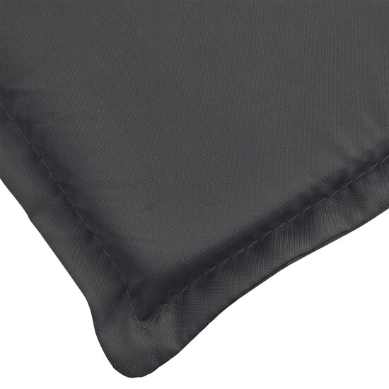 Stoelkussens Hoge Rug Stof Gem&ecirc;leerd Antraciet 4 120 x 50 x 4 cm antraciet mix