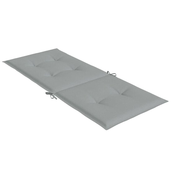 Stoelkussens Hoge Rug Stof Lichtgrijs 2 120 x 50 x 4 cm lichtgrijs mix