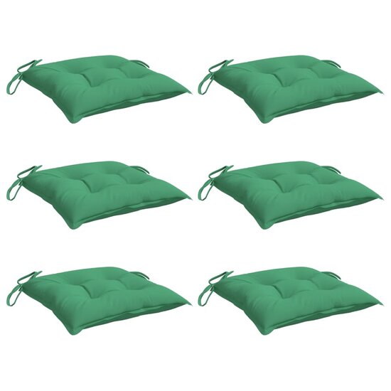 Palletkussens 6 st 50x50x7 cm oxford stof groen