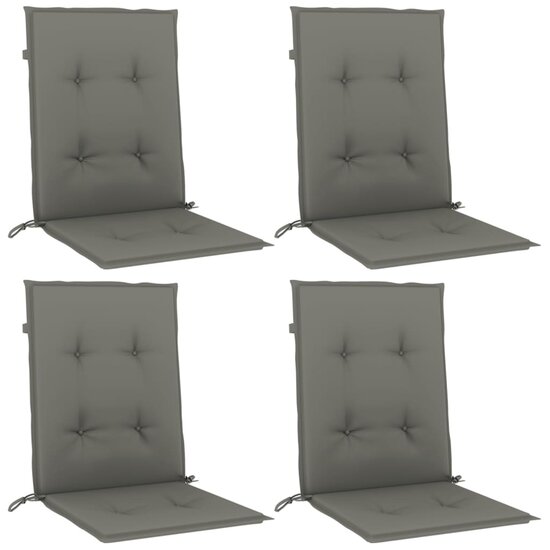 Stoelkussens Lage Rug Stof Donkergrijs 4 100 x 50 x 4 cm donkergrijs mix