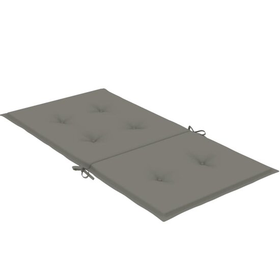 Stoelkussens Lage Rug Stof Donkergrijs 4 100 x 50 x 4 cm donkergrijs mix