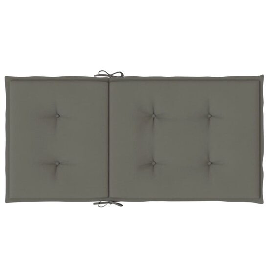 Stoelkussens Lage Rug Stof Donkergrijs 4 100 x 50 x 4 cm donkergrijs mix