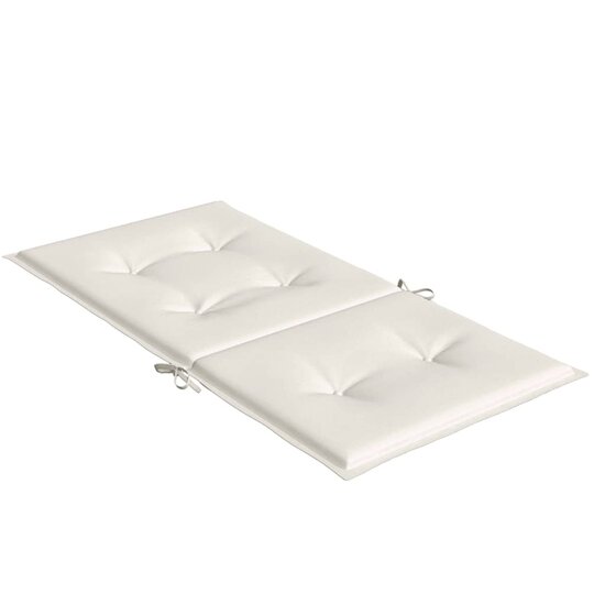 Stoelkussens Lage Rug Stof Gem&ecirc;leerd Cr&egrave;me 6 100 x 50 x 4 cm cr&egrave;me mix