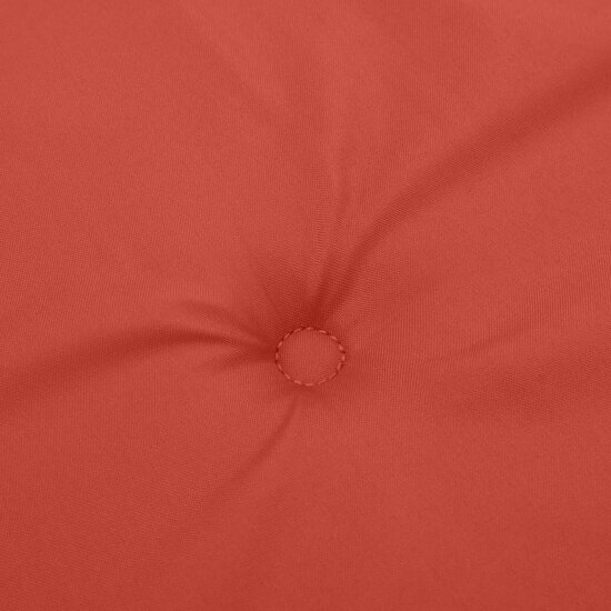Stoelkussens Hoge Rug Stof Gem&ecirc;leerd Rood 6 120 x 50 x 4 cm rood mix