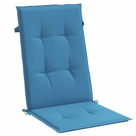 Stoelkussens Hoge Rug Stof Gem&ecirc;leerd Blauw 4 120 x 50 x 4 cm blauw mix