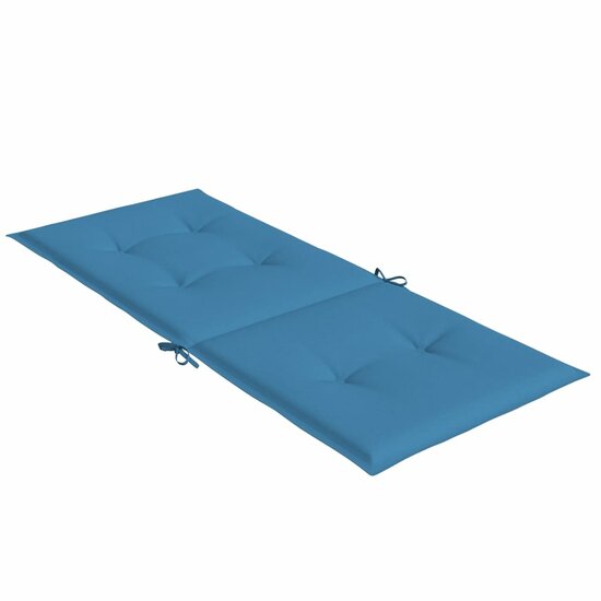 Stoelkussens Hoge Rug Stof Gem&ecirc;leerd Blauw 4 120 x 50 x 4 cm blauw mix