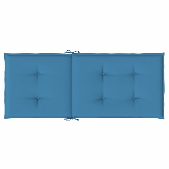 Stoelkussens Hoge Rug Stof Gem&ecirc;leerd Blauw 4 120 x 50 x 4 cm blauw mix