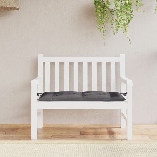 Tuinbankkussen 100x50x7 cm oxford stof antracietkleurig
