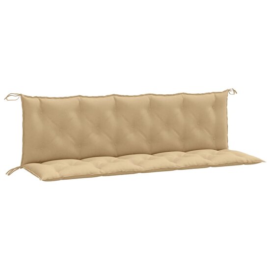 Tuinbankkussens 2 St Stof Gem&ecirc;leerd Beige 180 x 50 x 7 cm beige mix
