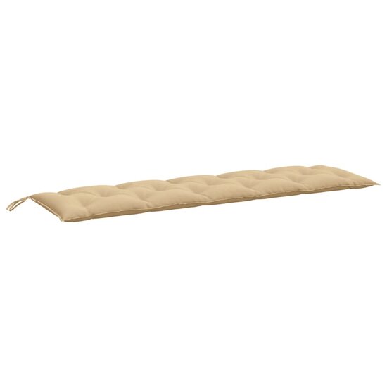 Tuinbankkussens 2 St Stof Gem&ecirc;leerd Beige 180 x 50 x 7 cm beige mix