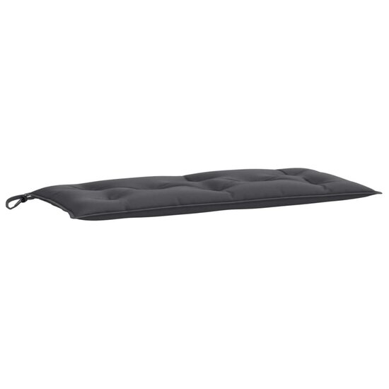 Tuinbankkussens 2 St Stof Gem&ecirc;leerd Antracietkleur 100 x 50 x 7 cm antraciet mix