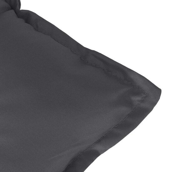 Tuinbankkussens 2 St Stof Gem&ecirc;leerd Antracietkleur 100 x 50 x 7 cm antraciet mix