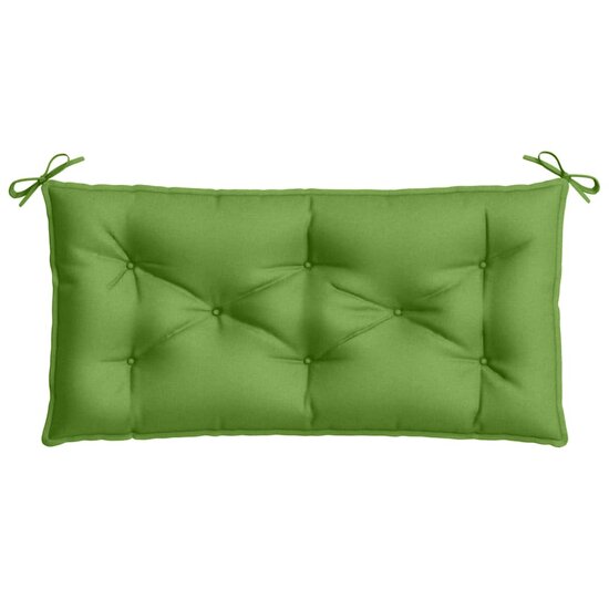 Tuinbankkussens 2 St Stof Gem&ecirc;leerd Groen 100 x 50 x 7 cm groen mix