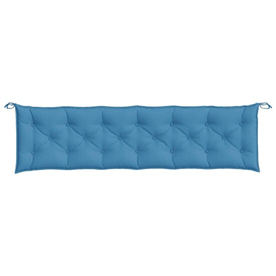 Tuinbankkussens 2 St Stof Gem&ecirc;leerd Blauw 200 x 50 x 7 cm blauw mix