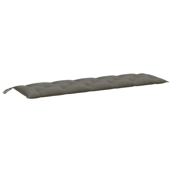 Tuinbankkussens 2 St Stof Gem&ecirc;leerd Donkergrijs 180 x 50 x 7 cm donkergrijs mix