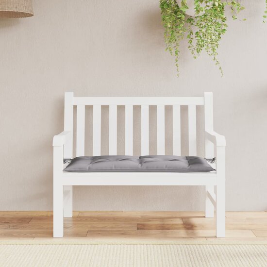 Tuinbankkussen 100x50x7 cm oxford stof grijs
