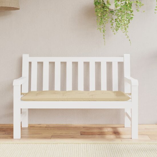 Tuinbankkussen 120x50x7 cm oxford stof beige